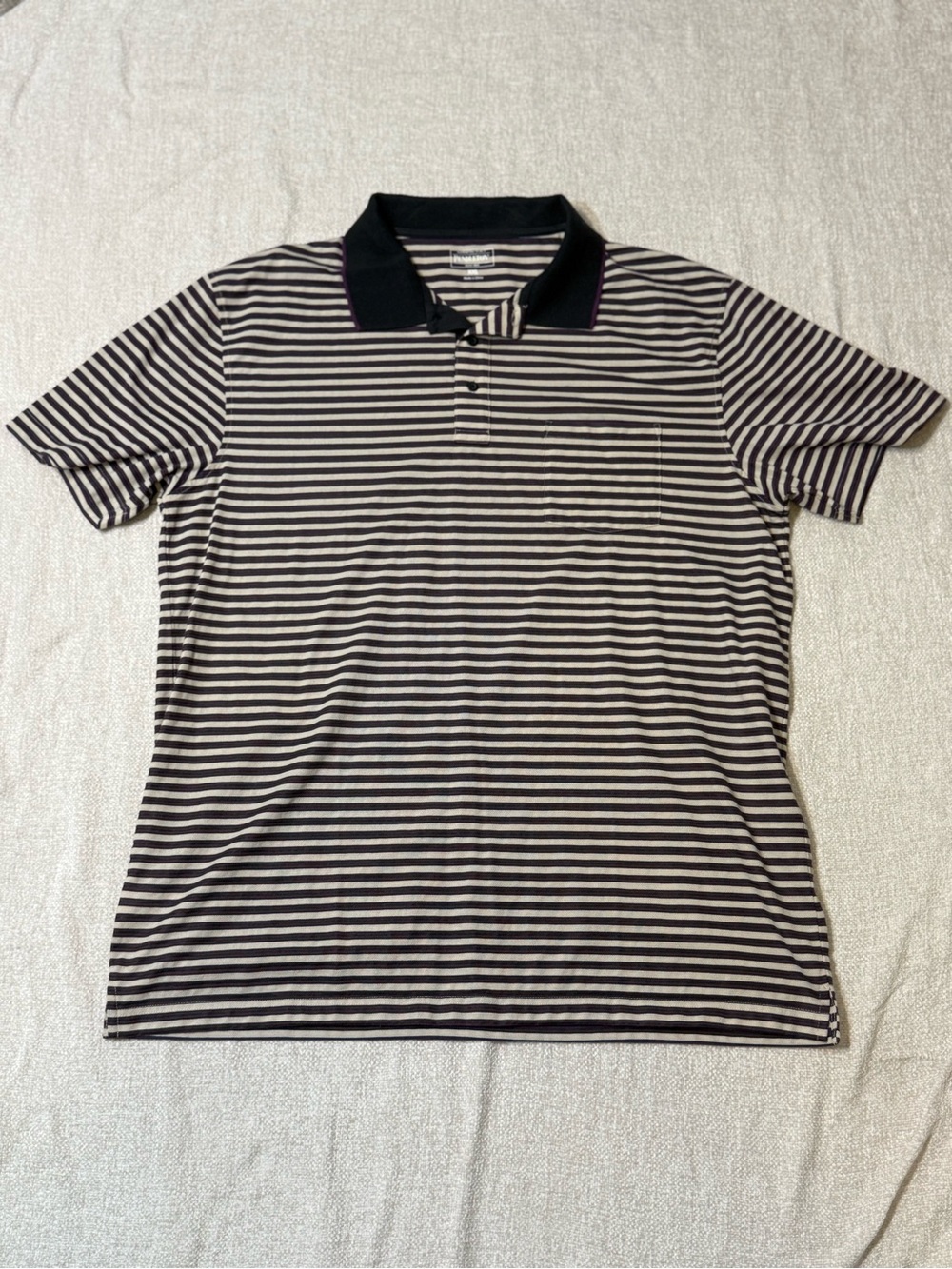 Pendleton Polo Shirt Mens XXL Striped Pocket Preppy Golf Quiet Luxury 2XL